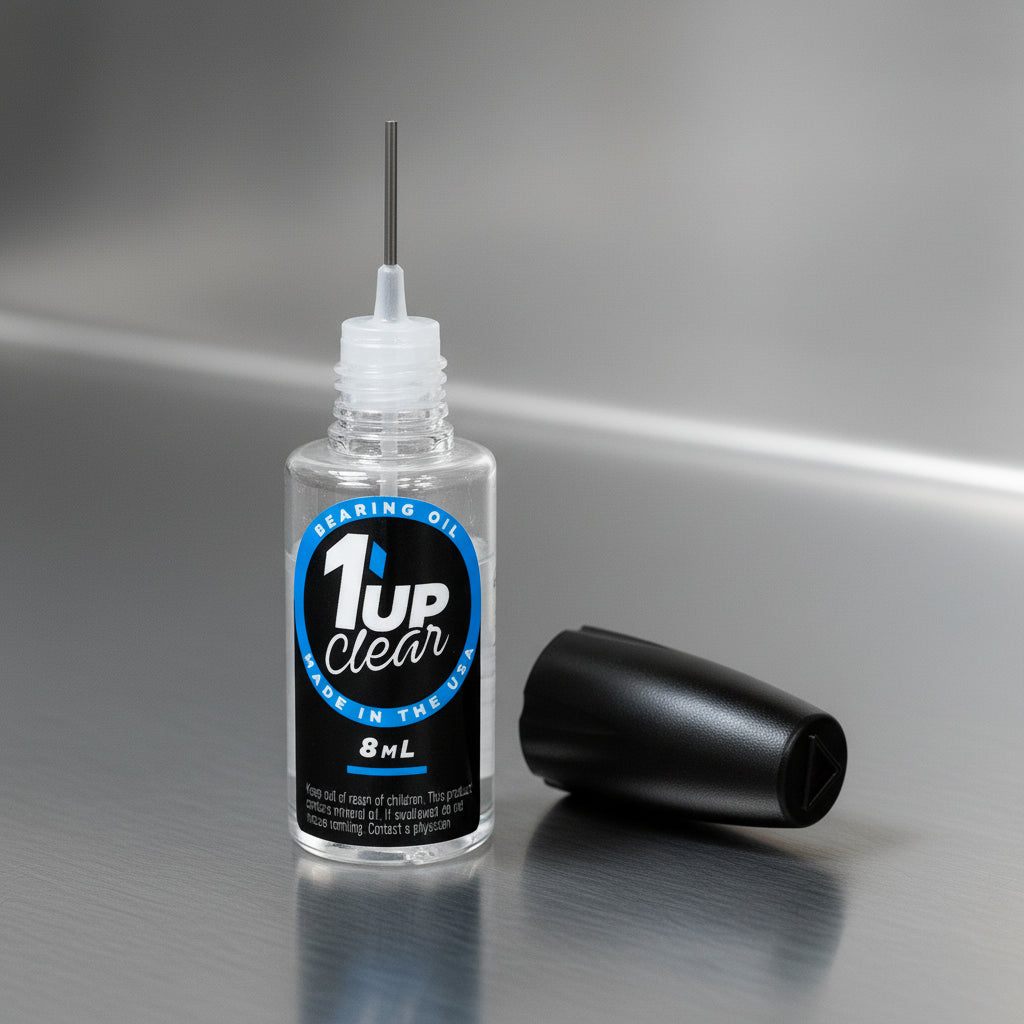 1up Racing Clear Bearing Oil - 8ml Oiler Bottle