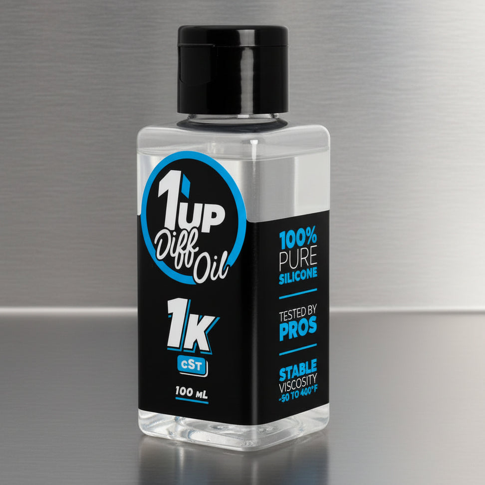 1up Racing Pure Silicone Diff Oil 1000cst (100mil)
