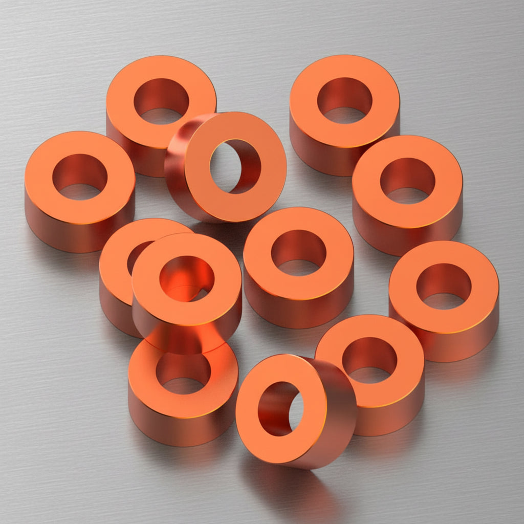 1up Racing Precision Aluminum Shims - 3x6x3mm - Orange (12)