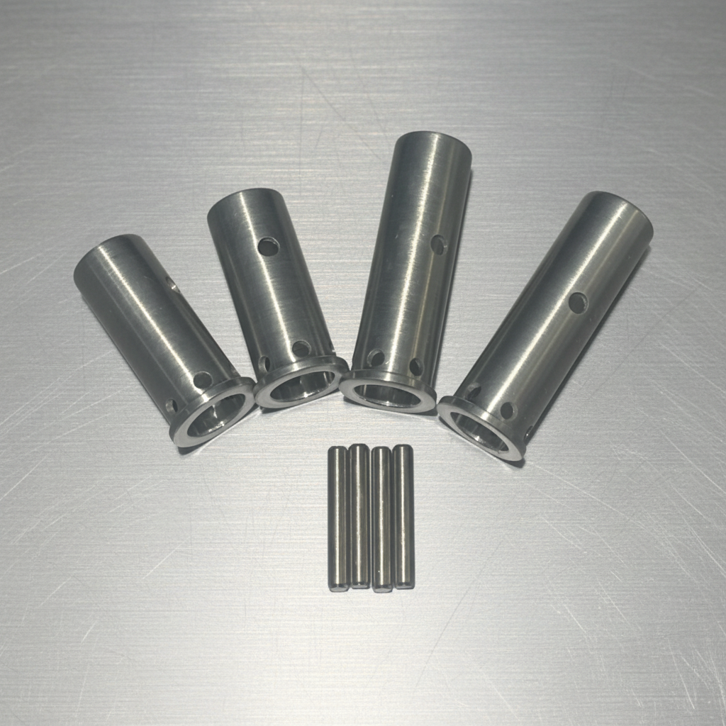 Serpant Axle Hubs Aluminium Rear+Front with Pins