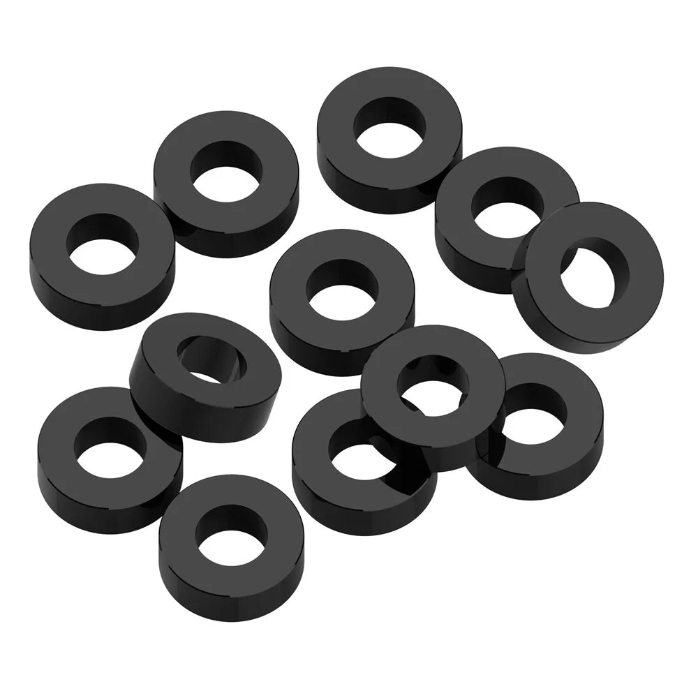 1up Racing Precision Aluminum Shims - 3x6x2mm - Black (12)