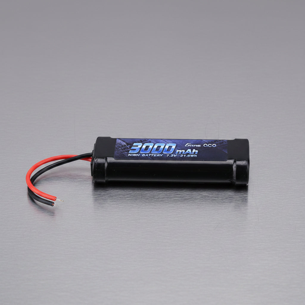 Gens Ace 7.2V 3000mAh NiMh Stick Battery Pack With Quality 14Awg Silicone Wire & XT60 Plug