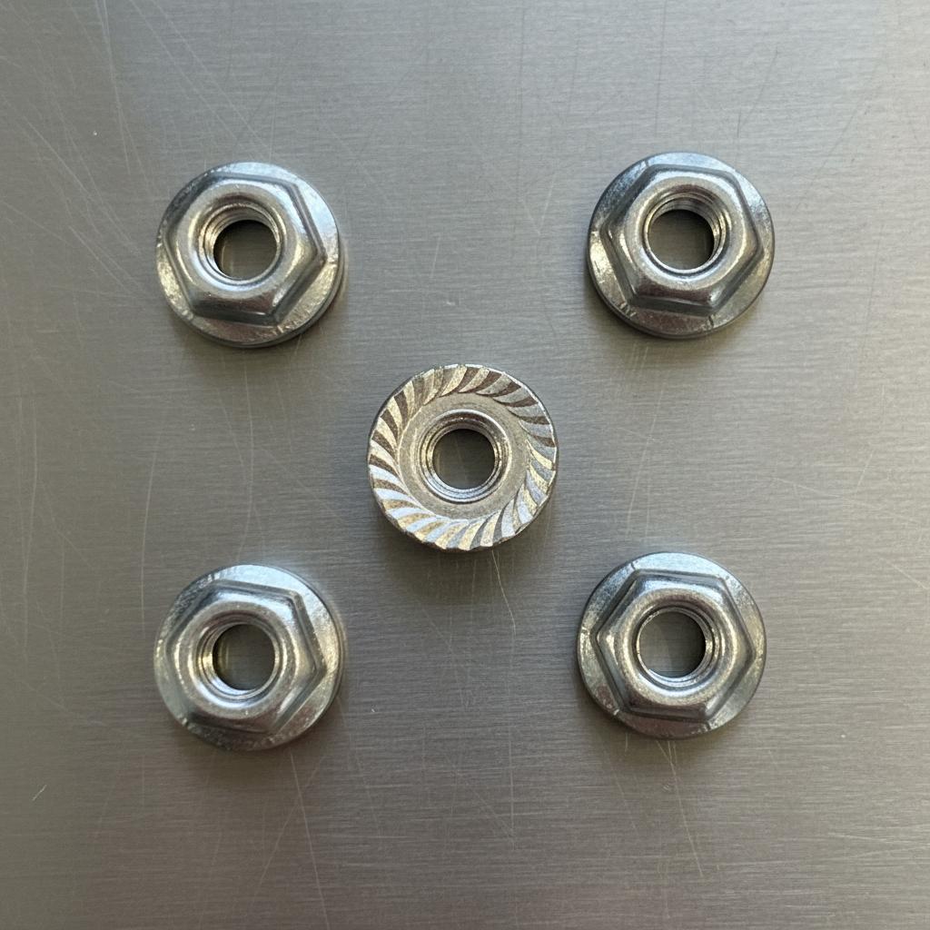 M3 Nuts Serrated Flanged Stainless Steel (5)
