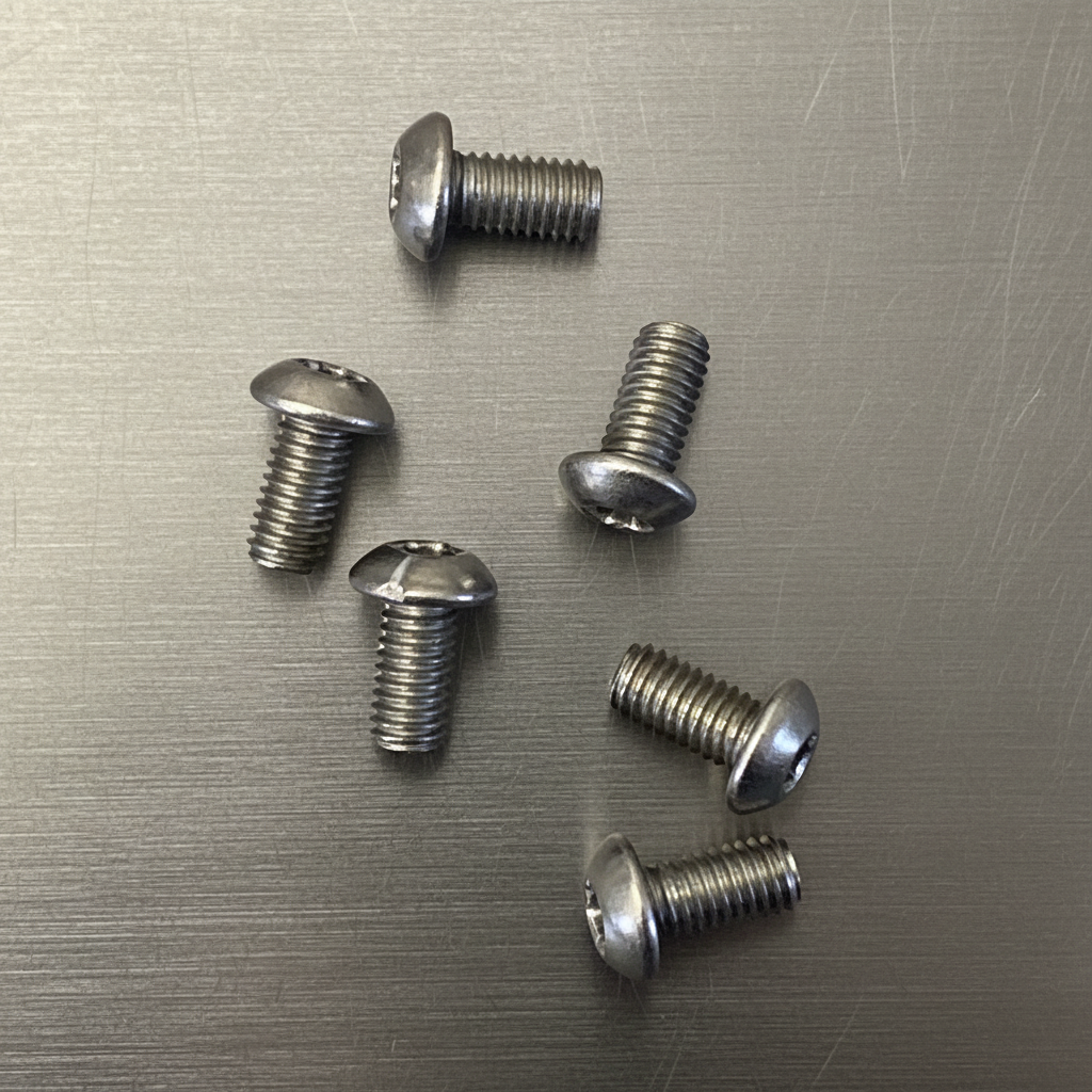 Titanium Roundhead Screws 3x6 (6)