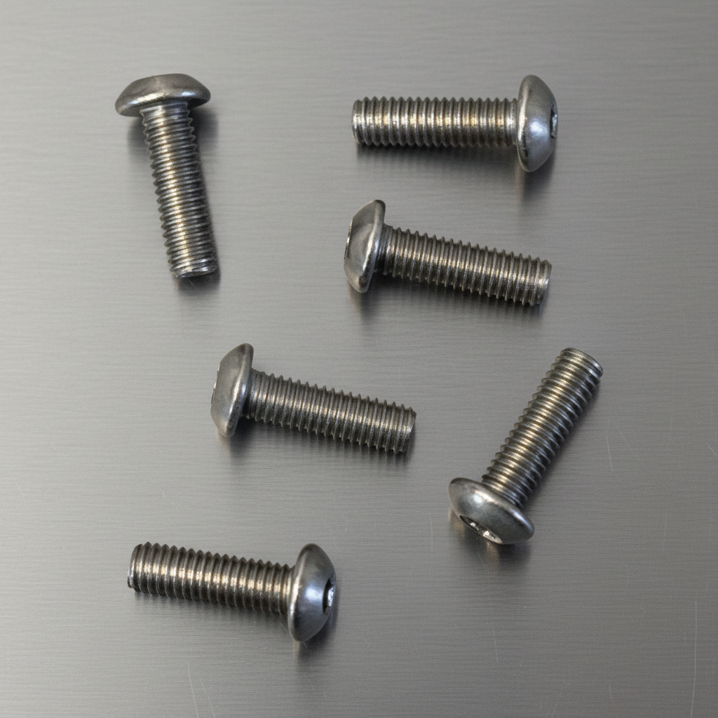 Titanium Roundhead Screws 3x14 (6)