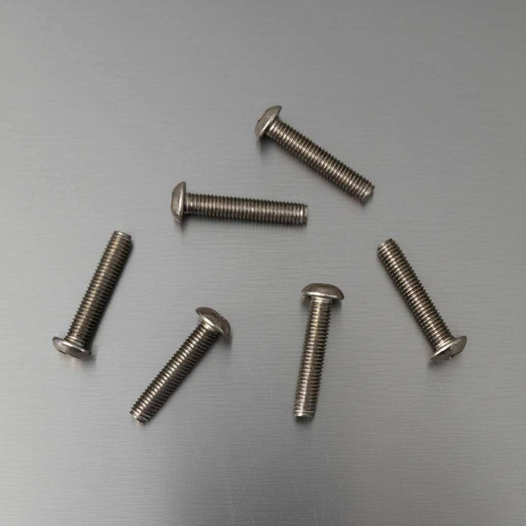 Titanium Roundhead Screws 3x16 (6)