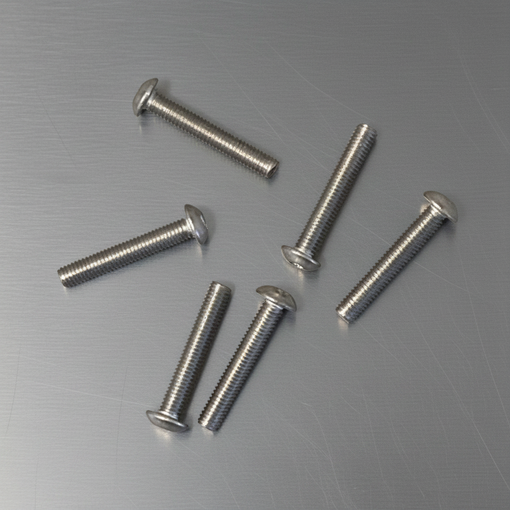 Titanium Roundhead Screws 3x18 (6)