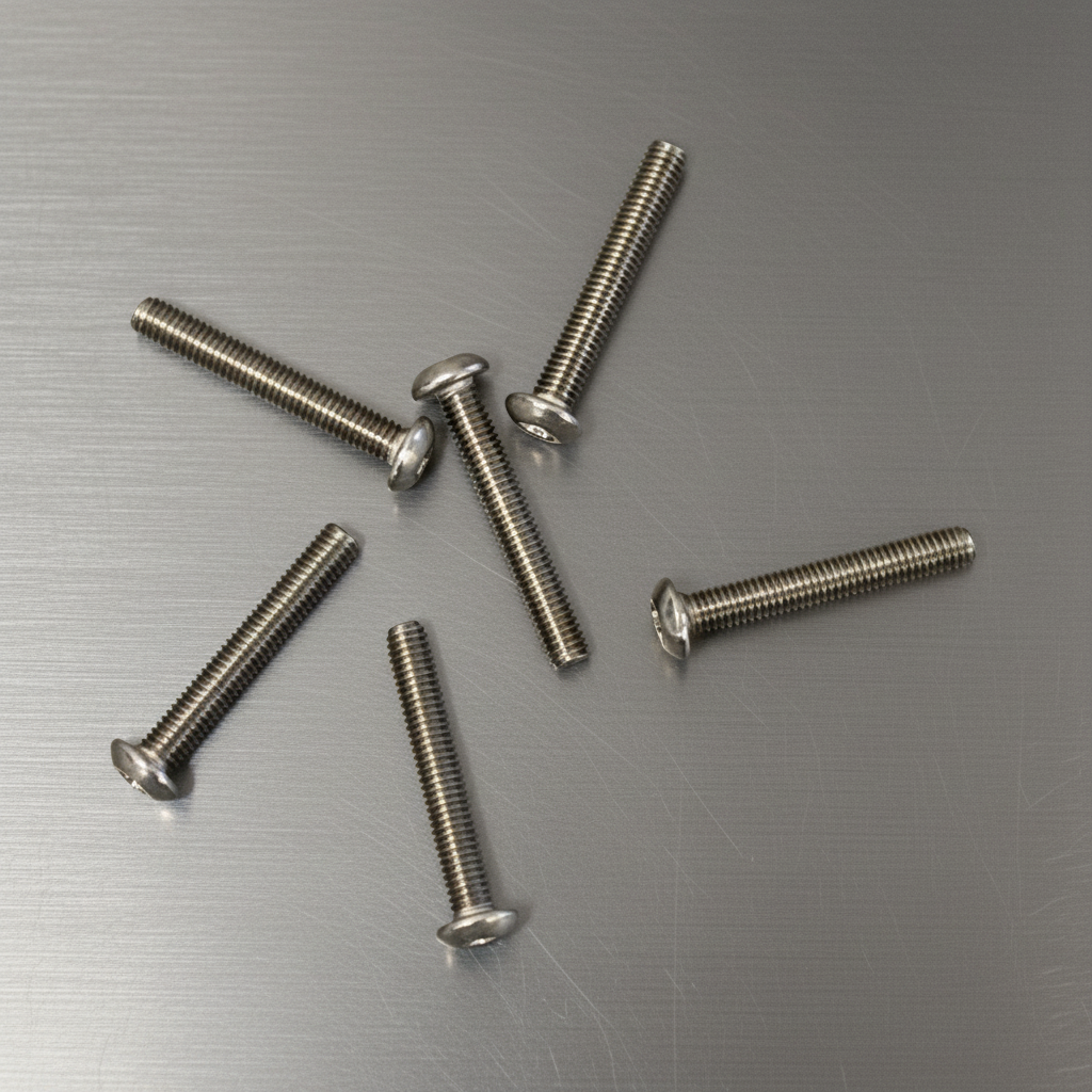 Titanium Roundhead Screws 3x20 (6)