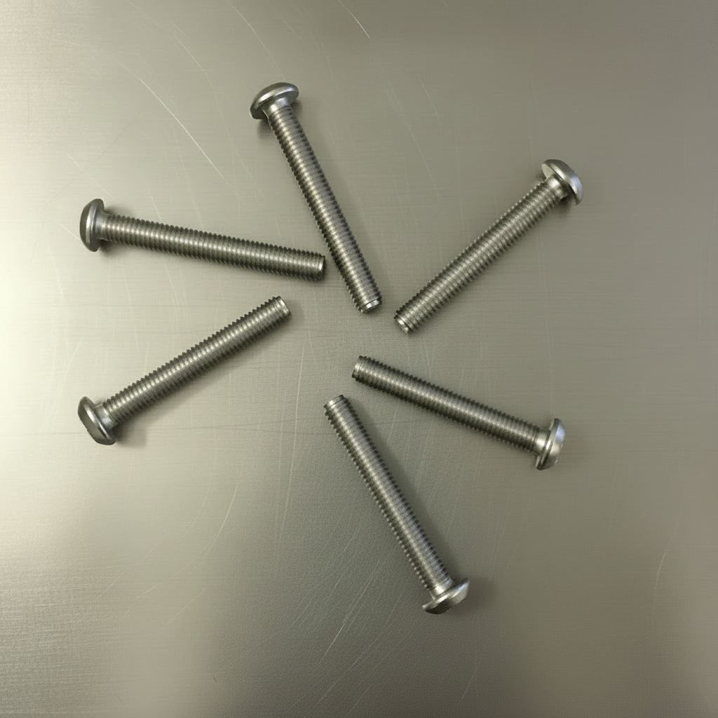 Titanium Roundhead Screws 3x24 (6)