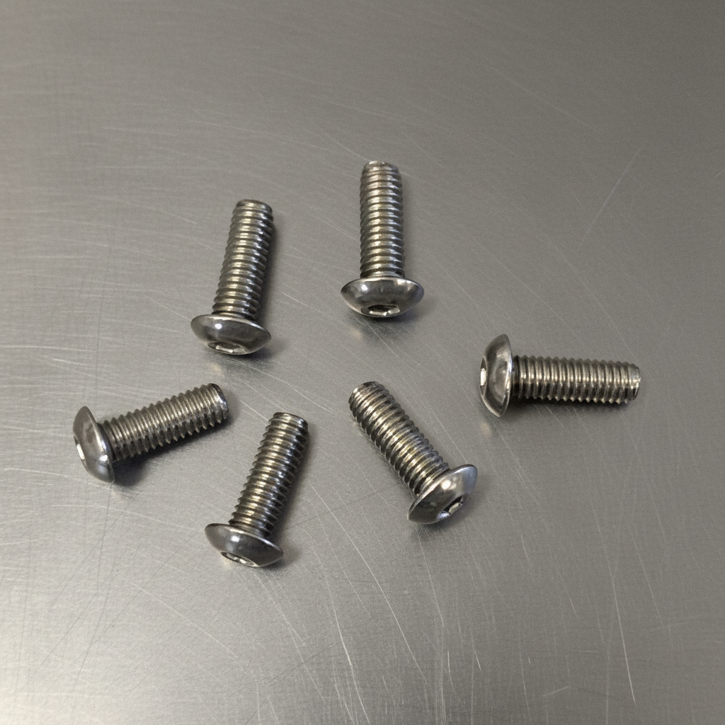 Titanium Roundhead Screws 4x12 (6)