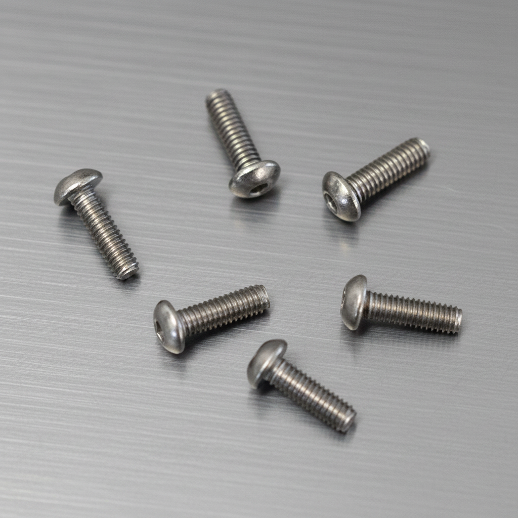 Titanium Roundhead Screws 2.5x8 (6)
