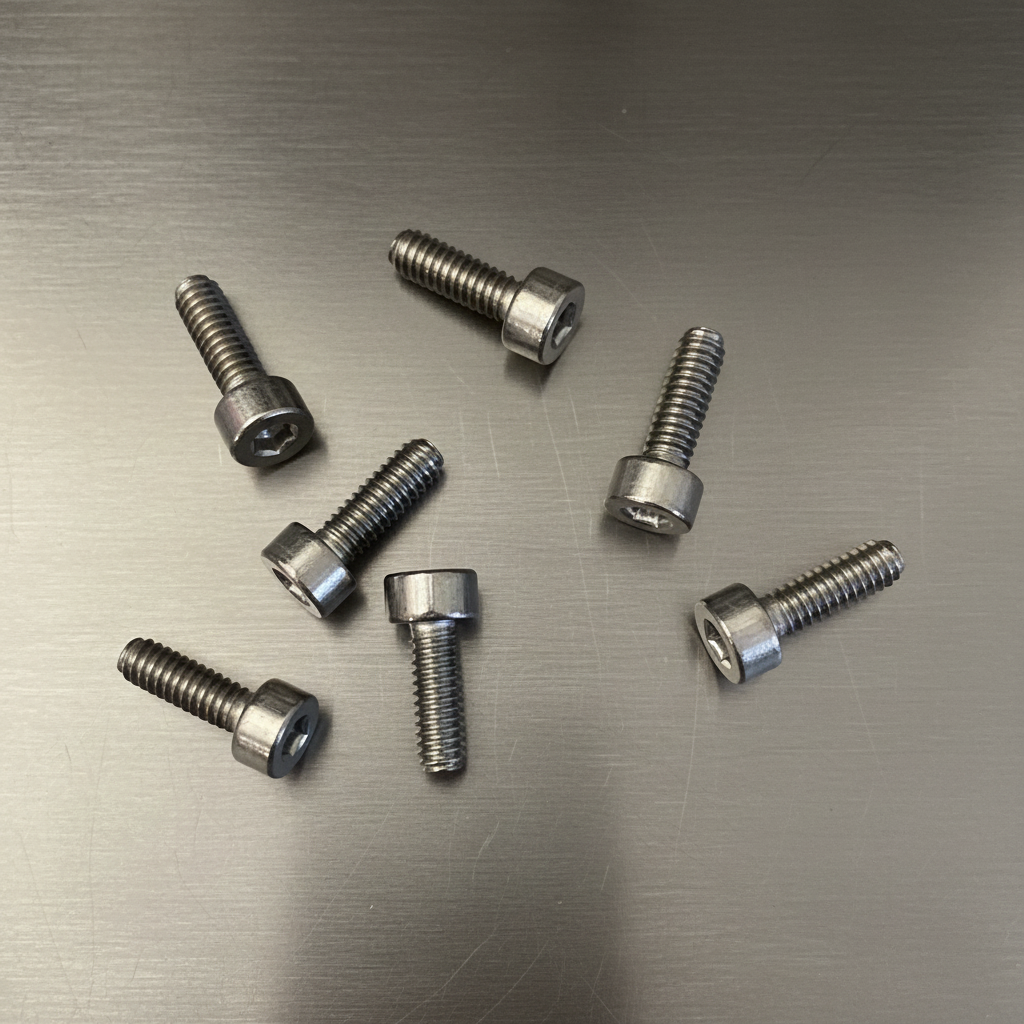 Titanium Caphead Screws 2x6 (6)