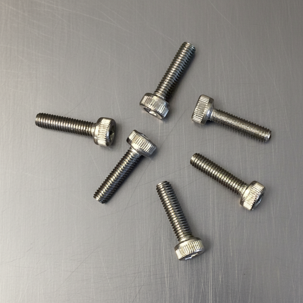 Titanium Caphead Screws 3x12 (6)