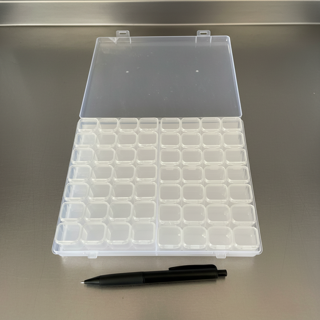 Storage container 56 compartments