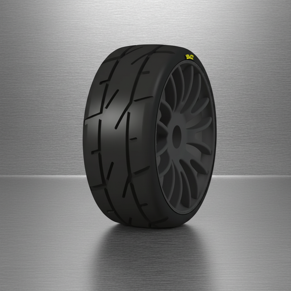 PMT: 1/8 Ultra Soft Q00 GT Rally Tyres - 1 Pair (Black)