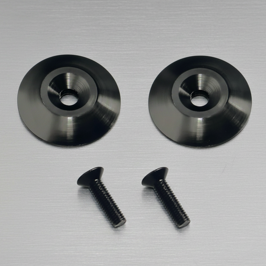 Aluminium Washers M3 Screws for rear Wing for 1/8 1/10 Buggy Black (2)