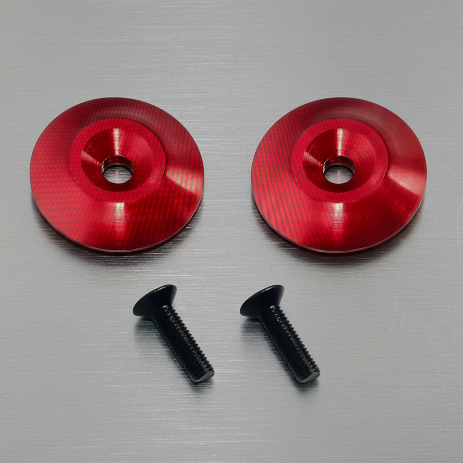 Aluminium Washers M3 Screws for rear Wing for 1/8 1/10 Buggy Red (2)