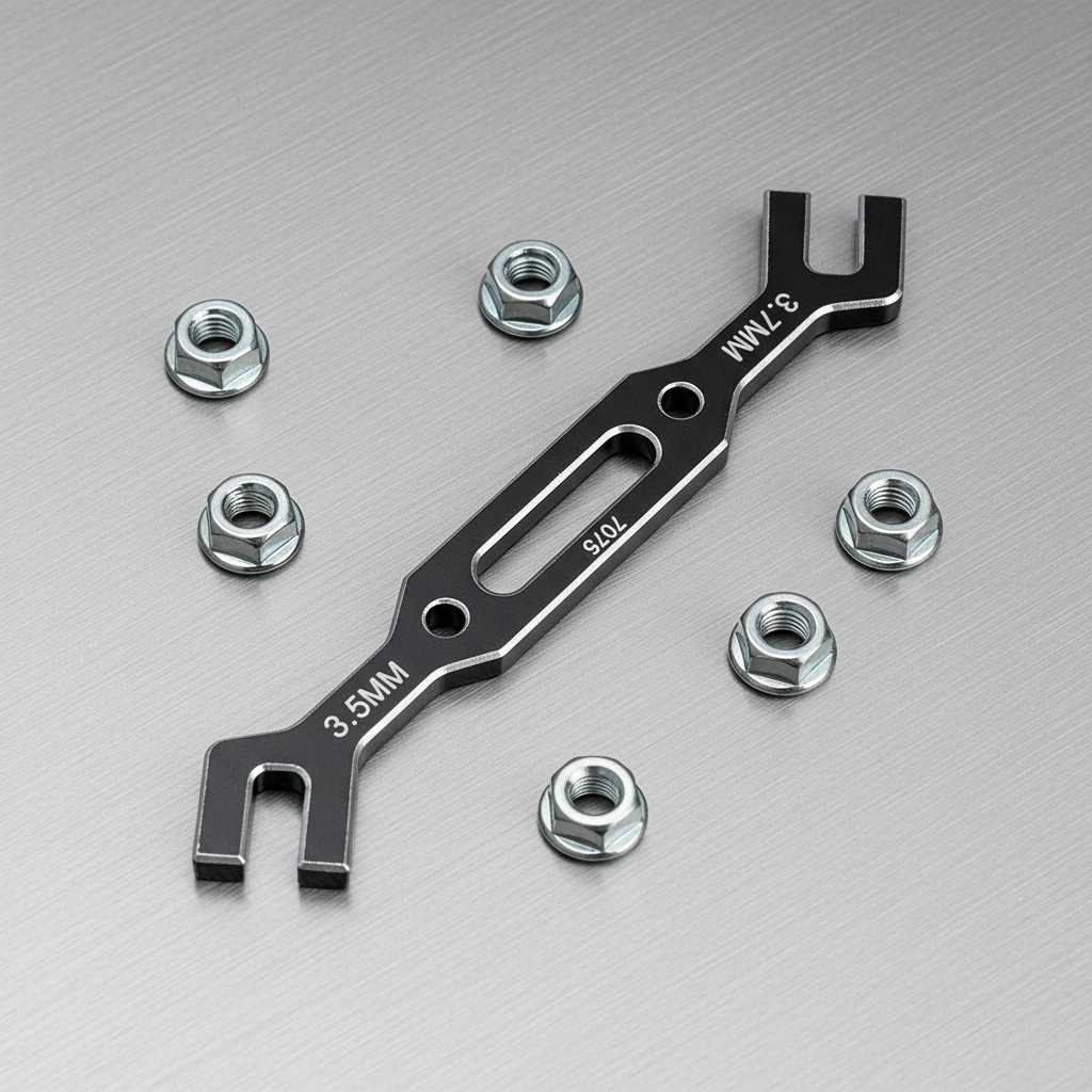 Turnbuckle Nut Ball Wrench Aluminium 3.5+3.7mm