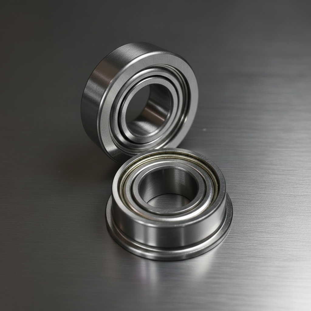 Bearings 5x10x4 Metal Shields Clutch Flanged (2)