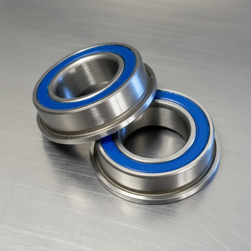 Bearings 8x14x4 Rubber Seals Flanged (2)