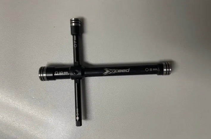 Xceed Wrench-Glowplug / Clutchnut - 10 mm long (V2)