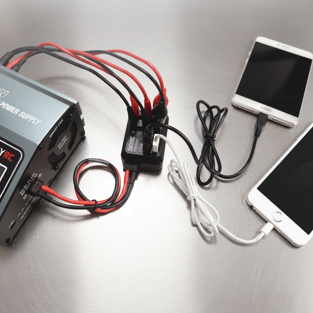 SKYRC Omni DC Power Distributor with DC2.05 Male Connector