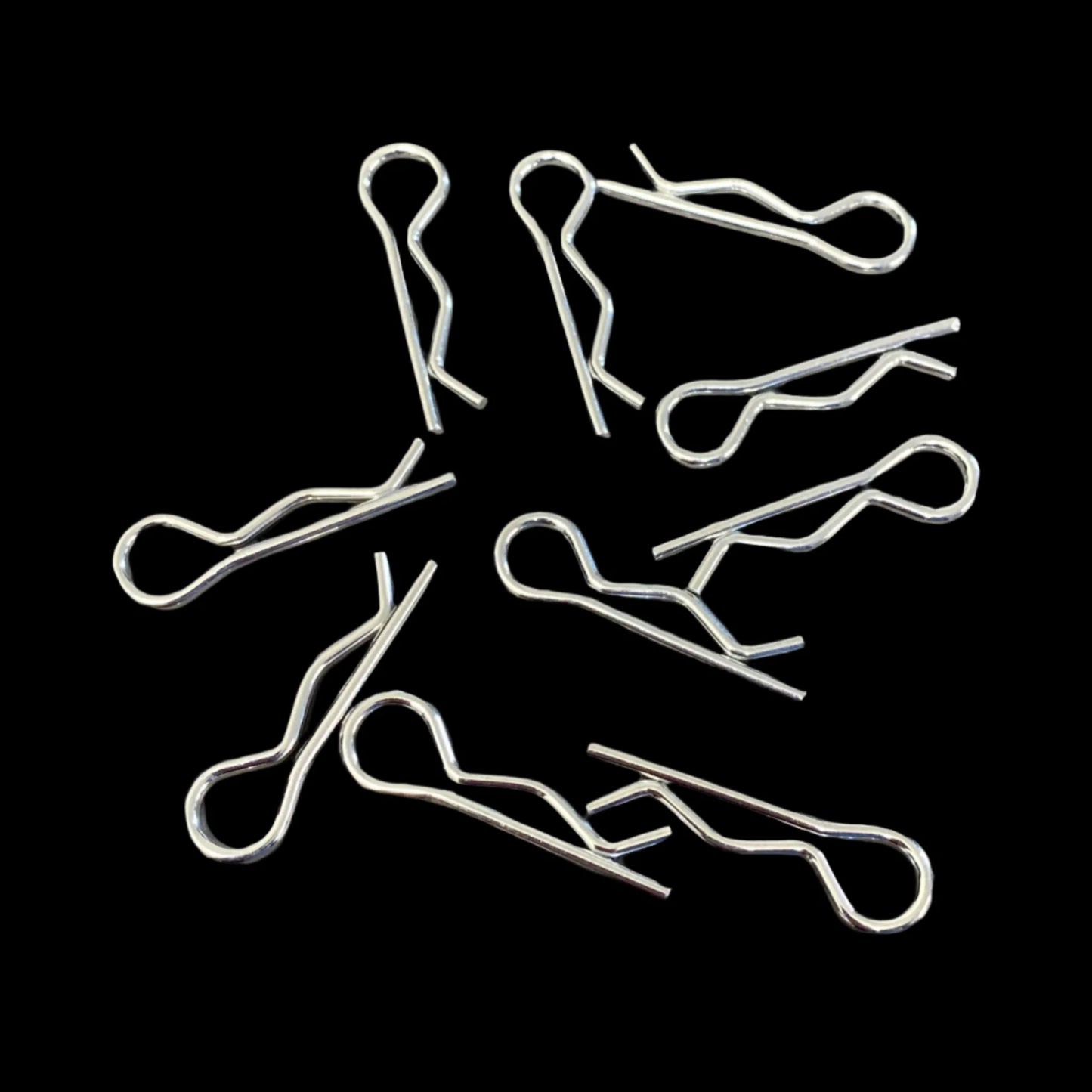 Body Clips Steel 1/8 – Multiple Sizes (10)