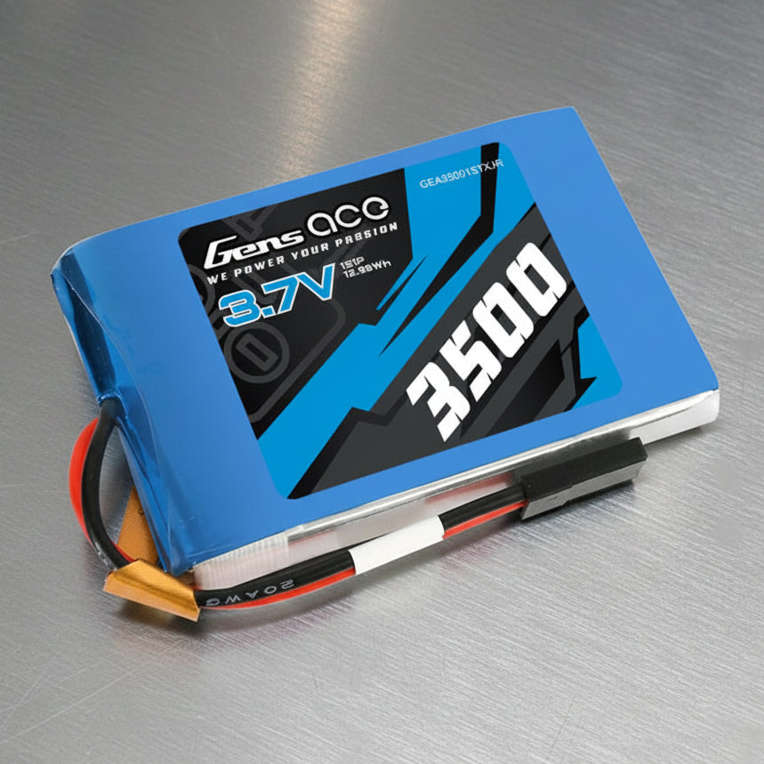 Gens ace 3500mAh 3.7V TX 1S1P Lipo Battery Pack with JR Plug Sanwa MT44