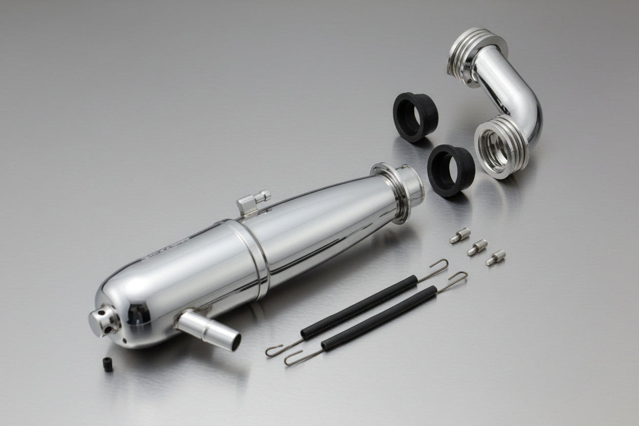 Muffler 3.5cc - On-Road - EFRA 2168 + Manifold Short (PLEASE ORDER)