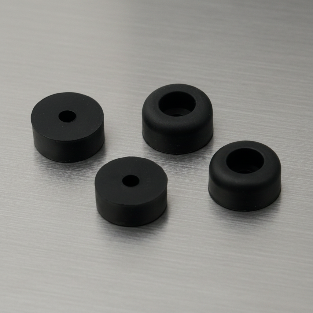 HUDY BLACK RUBBER FEET 13MM (4) (PLEASE ORDER)