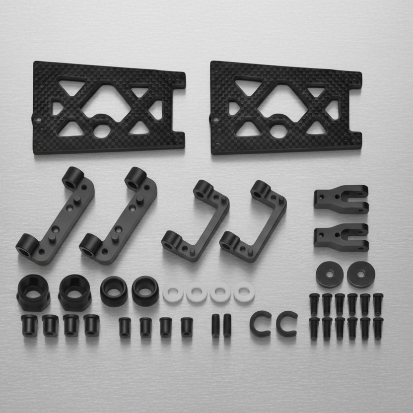 Carbon wishbone set rr SRX8GT (SER601414)