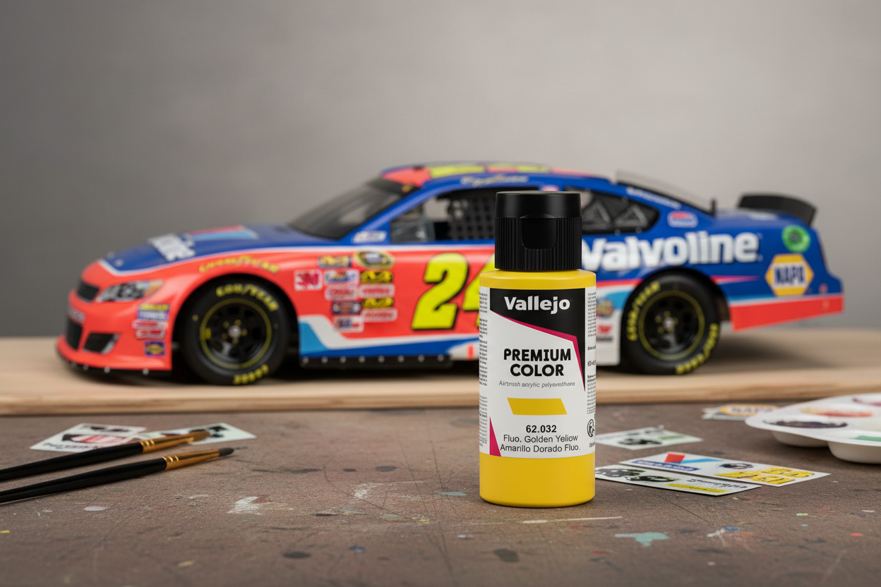 Vallejo – Premium Color – Fluorescent Gondel Yellow 60 ml