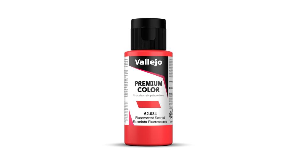 Vallejo – Premium Color – Fluorescent Scarlet 60 ml