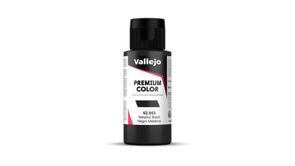Vallejo – Premium Color – Metallic Black 60 ml