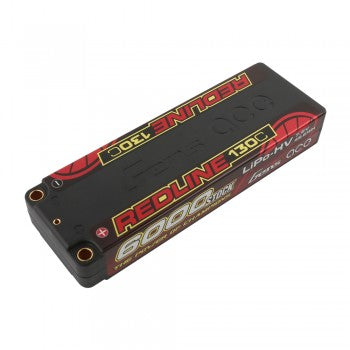 Gens Ace Redline HV Race Series 6000mAh LCG 2S 7.6v 130C Lipo Battery 5mm Plug 276g 23mm High