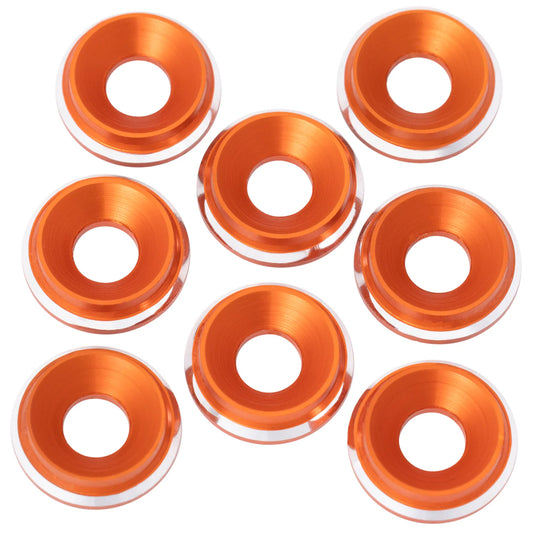 1up Racing 7075 LowPro Countersunk Washers - M3 w/ Shine Chamfer (8)