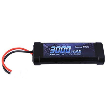 Gens Ace 7.2V 3000mAh NiMh Stick Battery Pack With Quality 14Awg Silicone Wire & XT60 Plug ON BACK ORDER: