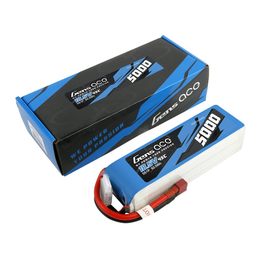 Gens Ace 5000mAh 5S 18.5v 45C Lipo Battery for F3A 154x46x38mm 600g with EC5 Plug and XH Balance IN TRANSIT