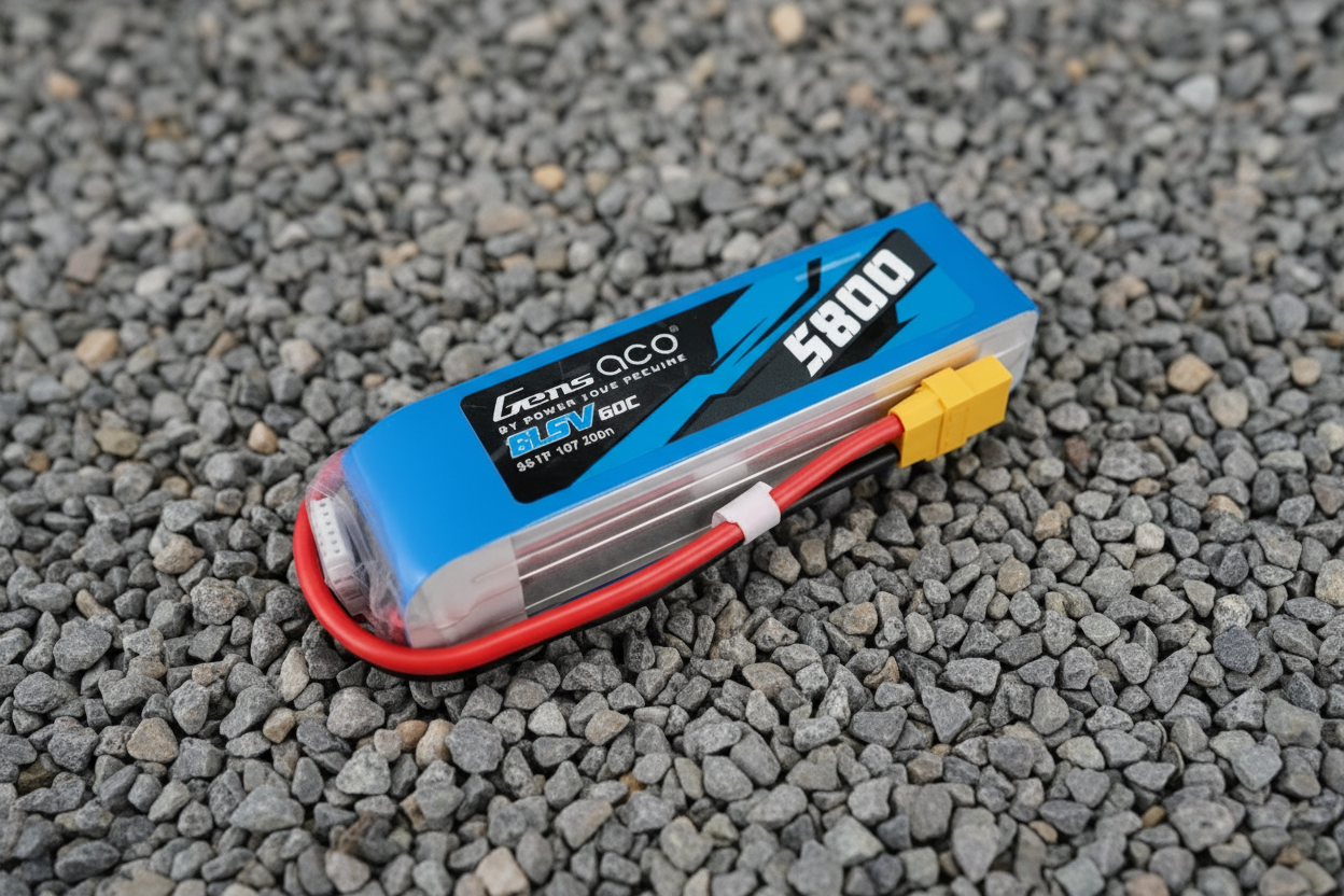 Gens ace 5800mAh 60C 18.5V 5S1P Lipo Battery Pack with EC5 Plug 669g Suitable for F3A IN TRANSIT