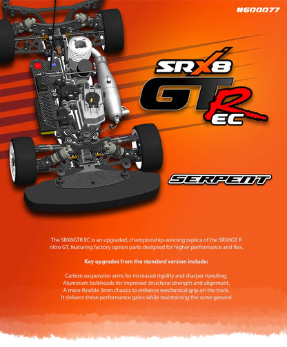 Serpent SRX8GTR EC 1/8 4wd GP (SER600077) (NEW KIT RELEASE DATE AUGUST PRE-ORDER)