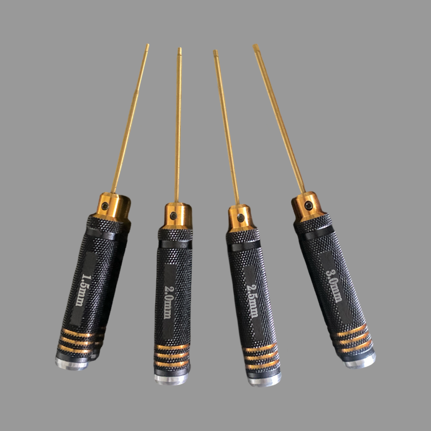 Hex Driver Set Gold  1.5-2.0-2.5-3.0mm