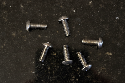 Titanium Roundhead Screws 3x8 (6)