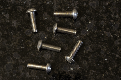 Titanium Roundhead Screws 3x14 (6)