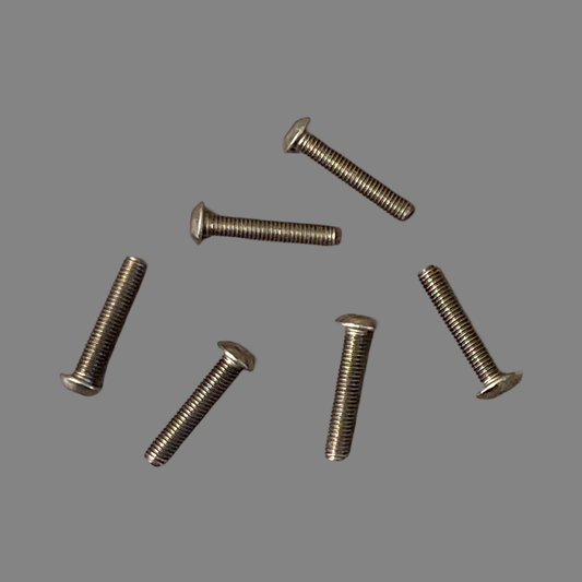 Titanium Roundhead Screws 3x16 (6)