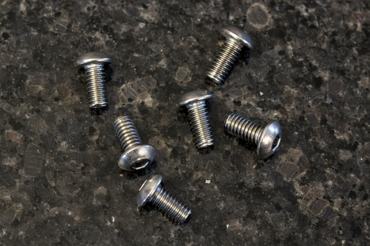 Titanium Roundhead Screws 4x8 (6)