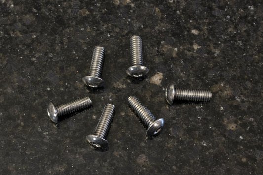 Titanium Roundhead Screws 4x12 (6)