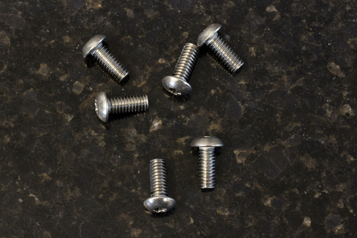Titanium Roundhead Screws 2.5x6 (6)