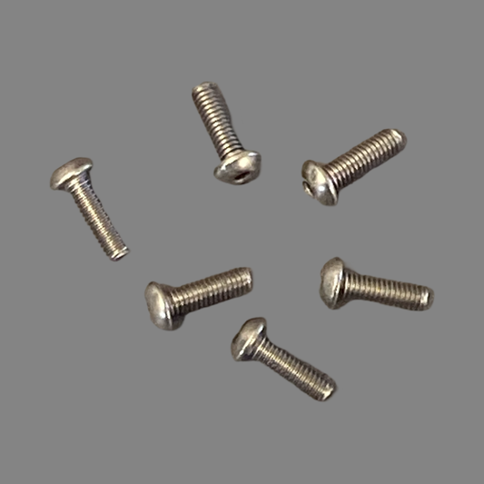 Titanium Roundhead Screws 2.5x8 (6)