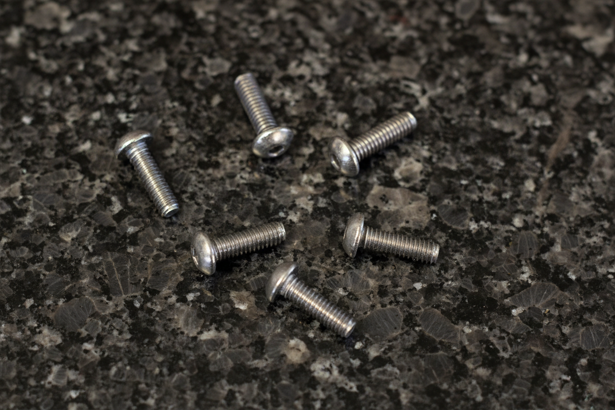 Titanium Roundhead Screws 2.5x8 (6)