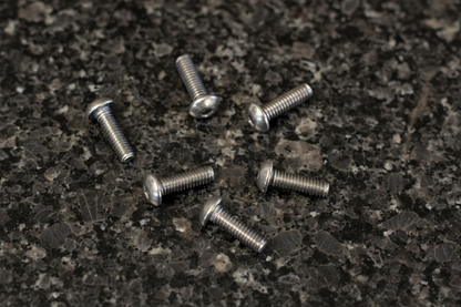 Titanium Roundhead Screws 2.5x8 (6)